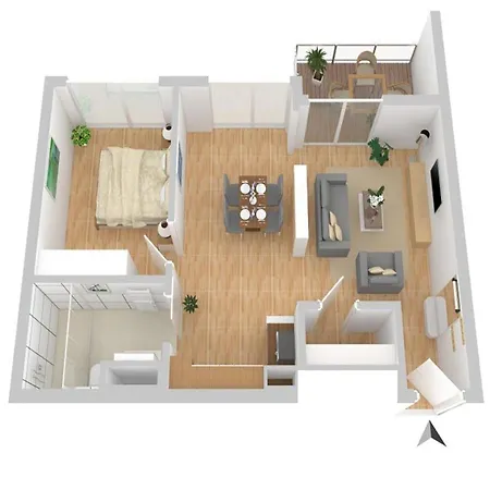 Apartment Sieglinde - In Der Hafenresidenz Mit Balkon & Wellness Waren (Mueritz)